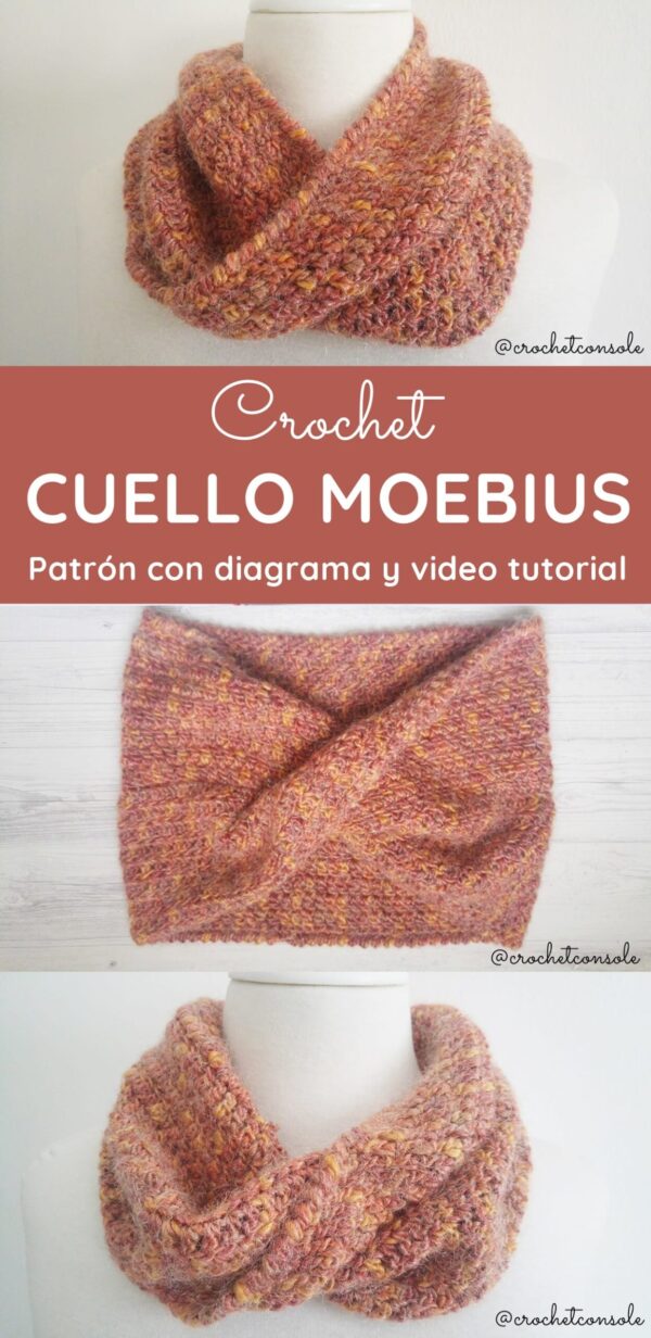 Cuello Moebius A Crochet Crochet Con Sole