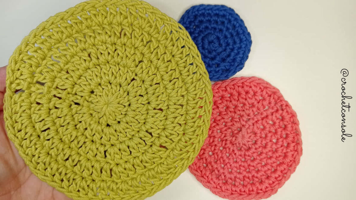 Cómo tejer un círculo en punto vareta a crochet Crochet con Sole