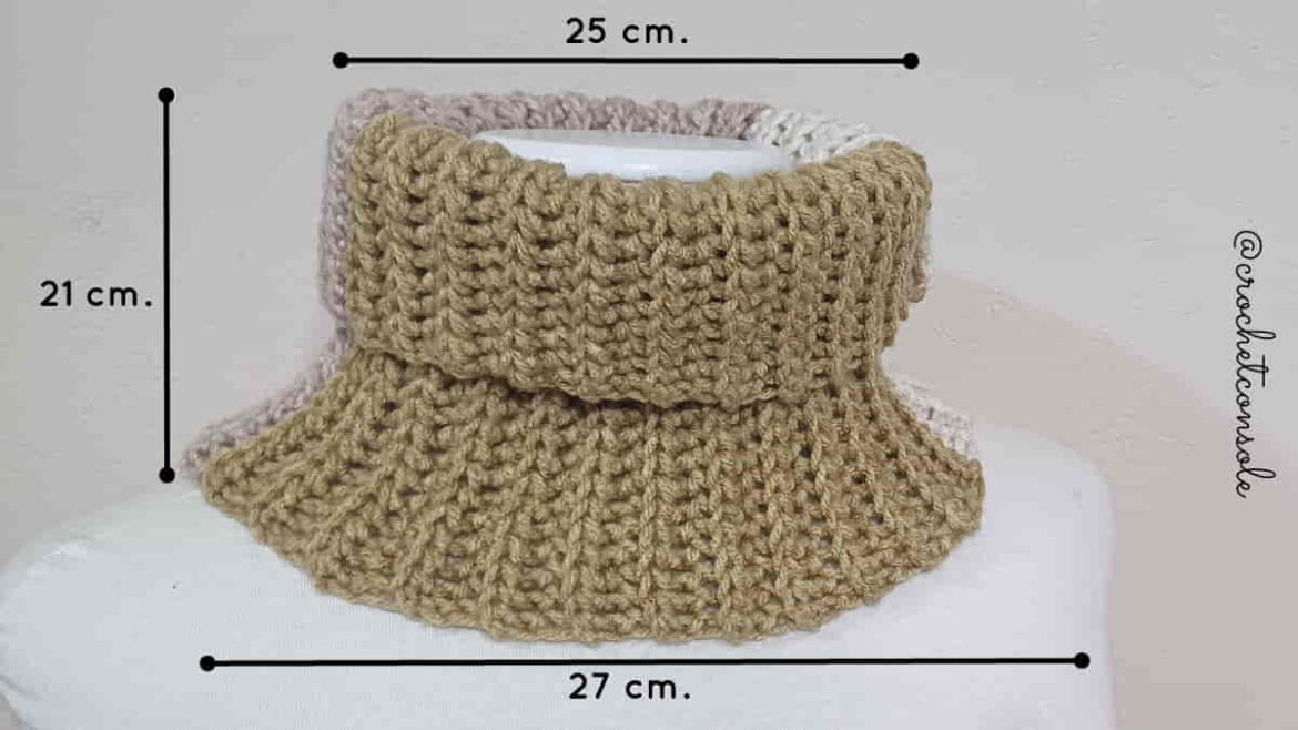 Cuello fácil a crochet Crochet con Sole