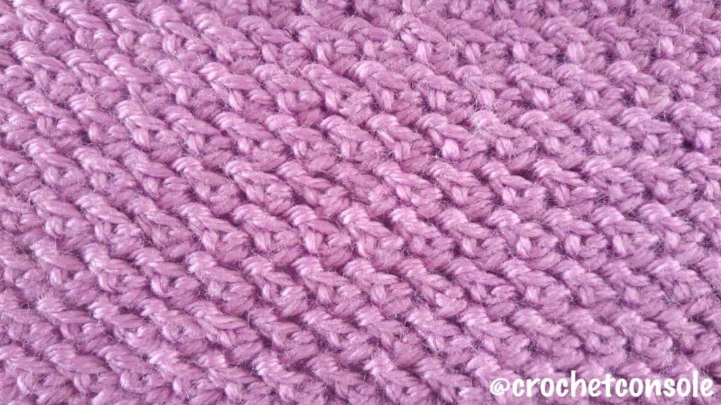 Punto vareta en espiga-Herringbone double crochet-Crochet con Sole