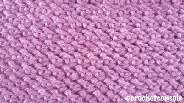 Punto vareta en espiga-Herringbone double crochet-Crochet con Sole