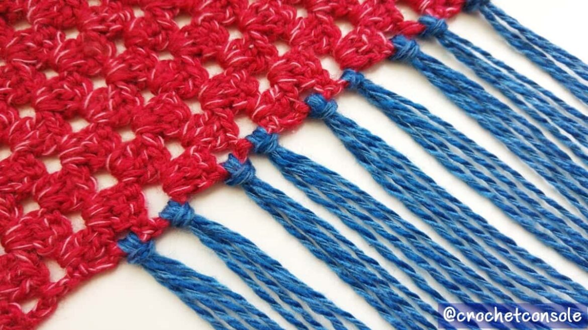 Como hacer flecos y aplicarlos a nuestros tejidos-Crochet con Sole