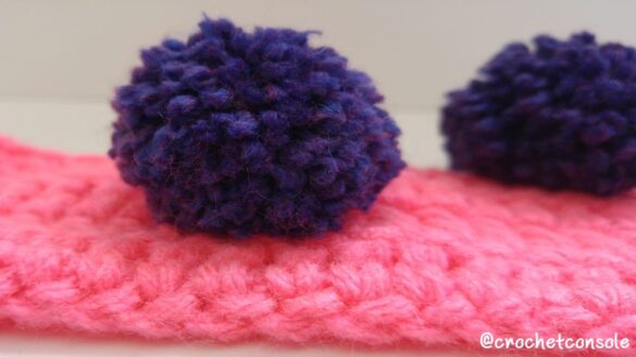 Como aplicar pompones a nuestros tejidos-Crochet con Sole