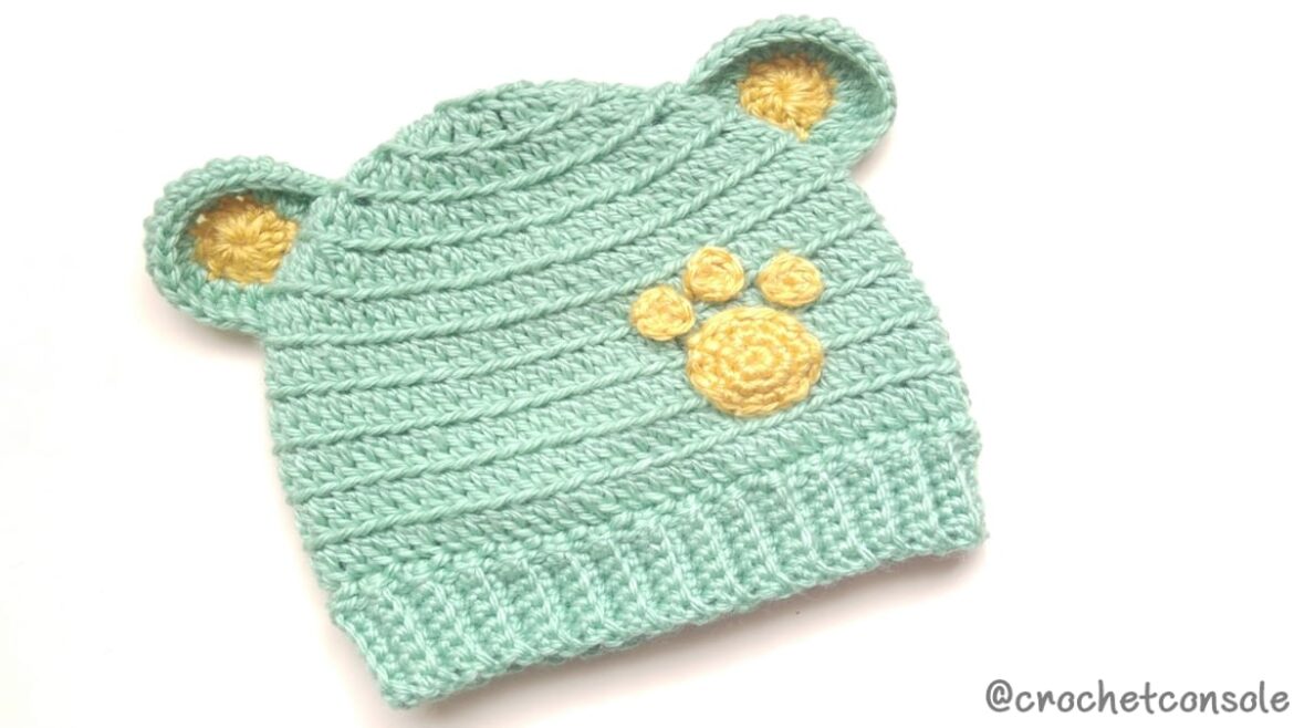 Gorro con orejas a crochet-Crochet con Sole