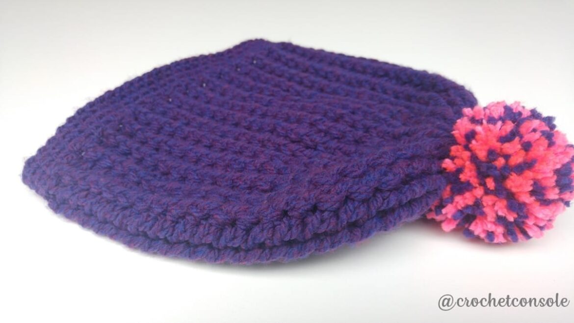 Gorro a crochet con relieve-Crochet con Sole