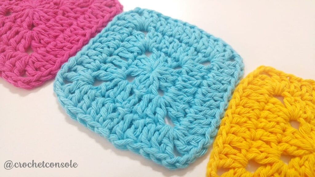 Cuadrado solido a crochet-Crochet con Sole