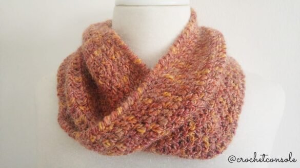 Cuello moebius a crochet-Crochet con Sole