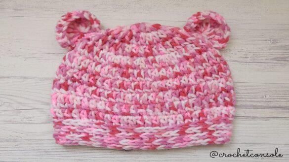 Gorro con orejas a crochet-Crochet con Sole