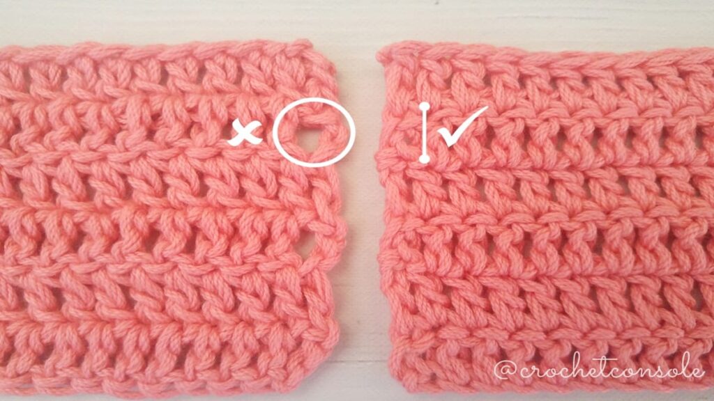 5 opciones para lograr bordes rectos en punto vareta-Crochet con Sole