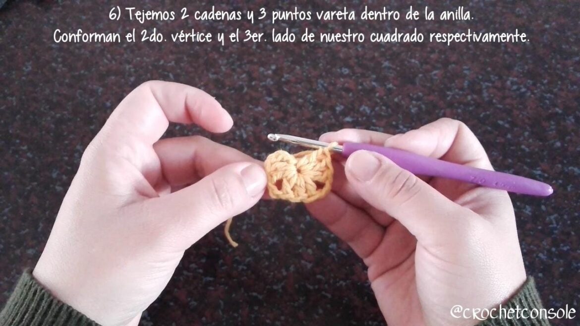 Cuadrado Granny A Crochet Paso A Paso Con Video Tutorial