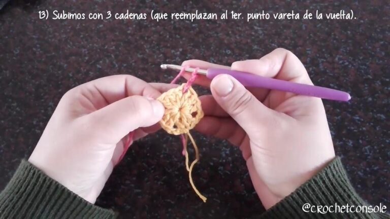 Cuadrado Granny A Crochet Paso A Paso Con Video Tutorial