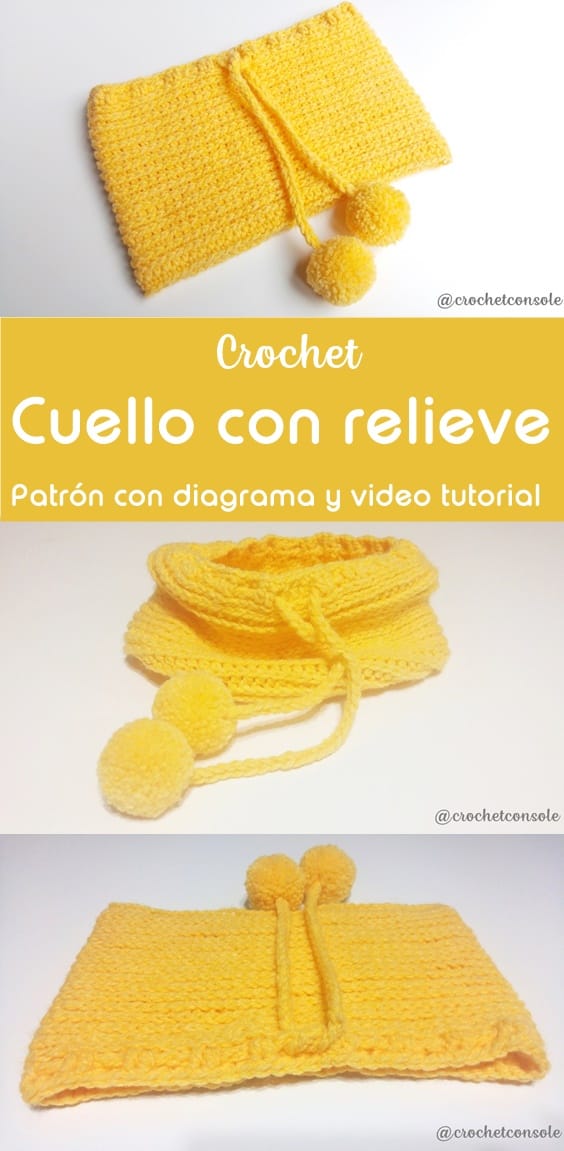 Cuello Con Relieve A Crochet Paso A Paso Con Videotutorial