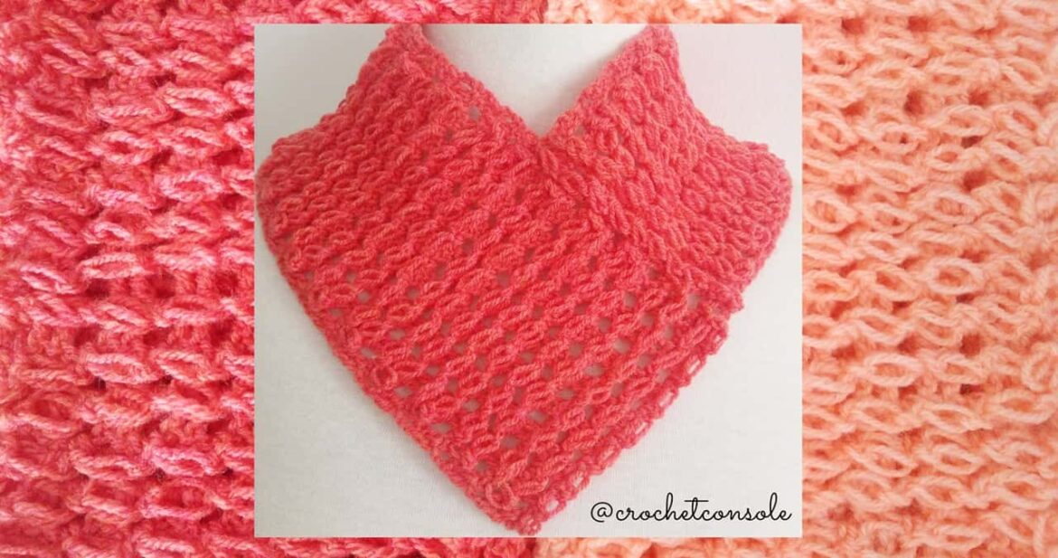 Cuello simple a crochet en punto mullido-Crochet con Sole