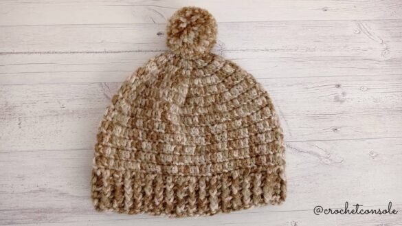 Gorro basico a crochet-Crochet con Sole