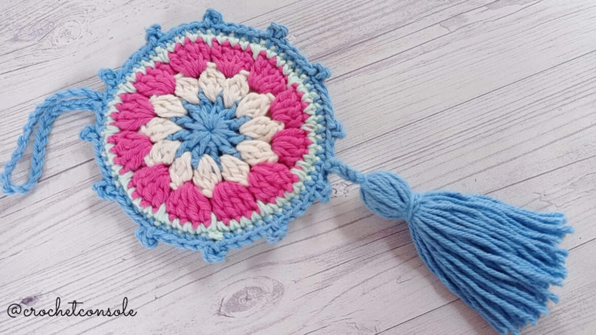 Colgante mandala a crochet - Crochet con Sole