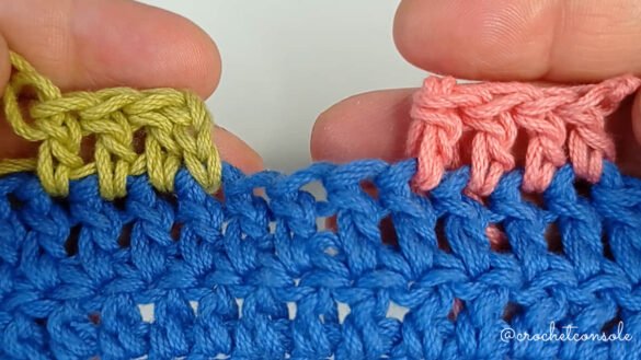 Puntos de pie a crochet-Crochet con Sole