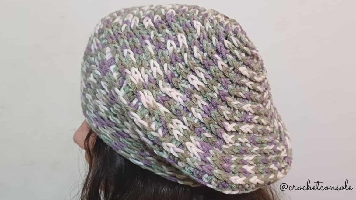 Boina con relieve a crochet paso a paso-Crochet con Sole04 Boina con relieva a crochet paso a paso-Crochet con Sole
