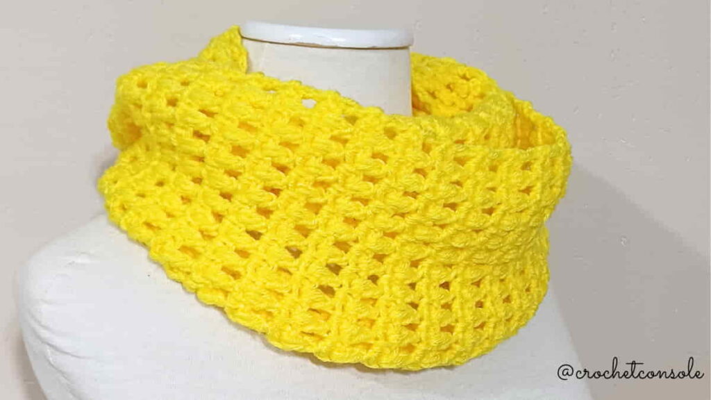 Bufanda infinita a crochet o ganchillo-Crochet con Sole