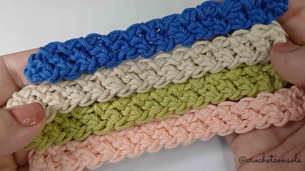 Cordón rumano triple a crochet-Crochet con Sole