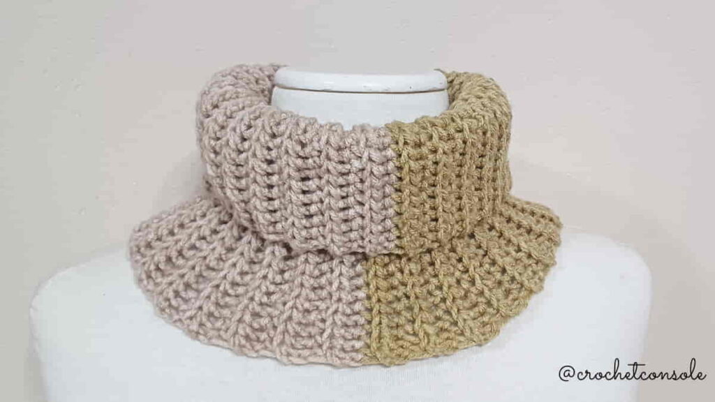 Cuello fácil a crochet-Crochet con Sole