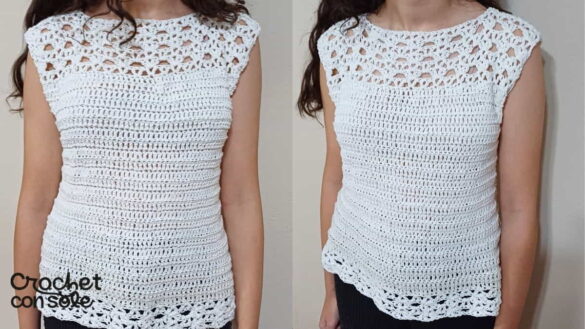 Blusa fácil con canesú calado – Tutorial paso a paso