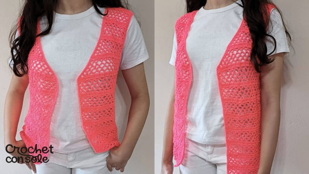 Chaleco calado a crochet - Tutorial paso a paso