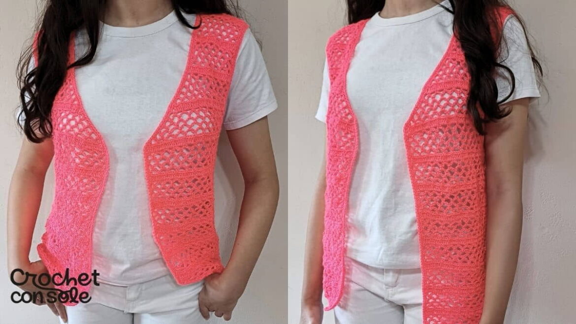 Chaleco calado a crochet – Tutorial paso a paso01 Chaleco calado a crochet - Tutorial paso a paso
