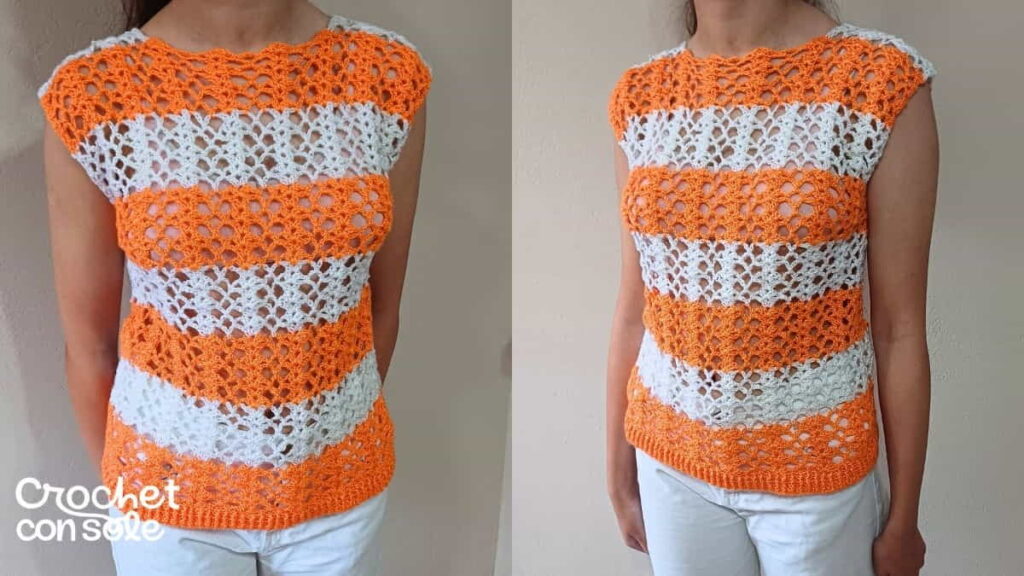 Cómo tejer una blusa calada a crochet paso a paso