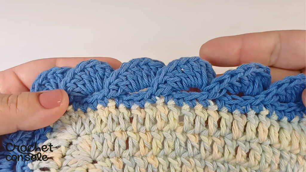 Borde a crochet con ondas tutorial paso a paso