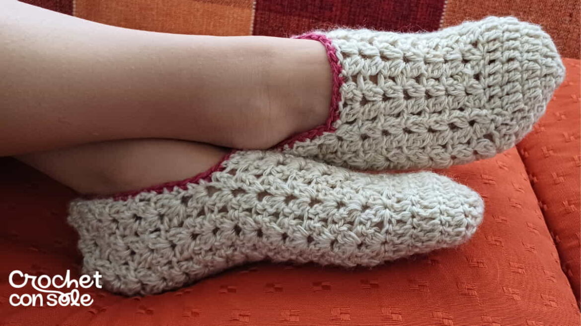 Cómo tejer pantuflas a crochet paso a paso