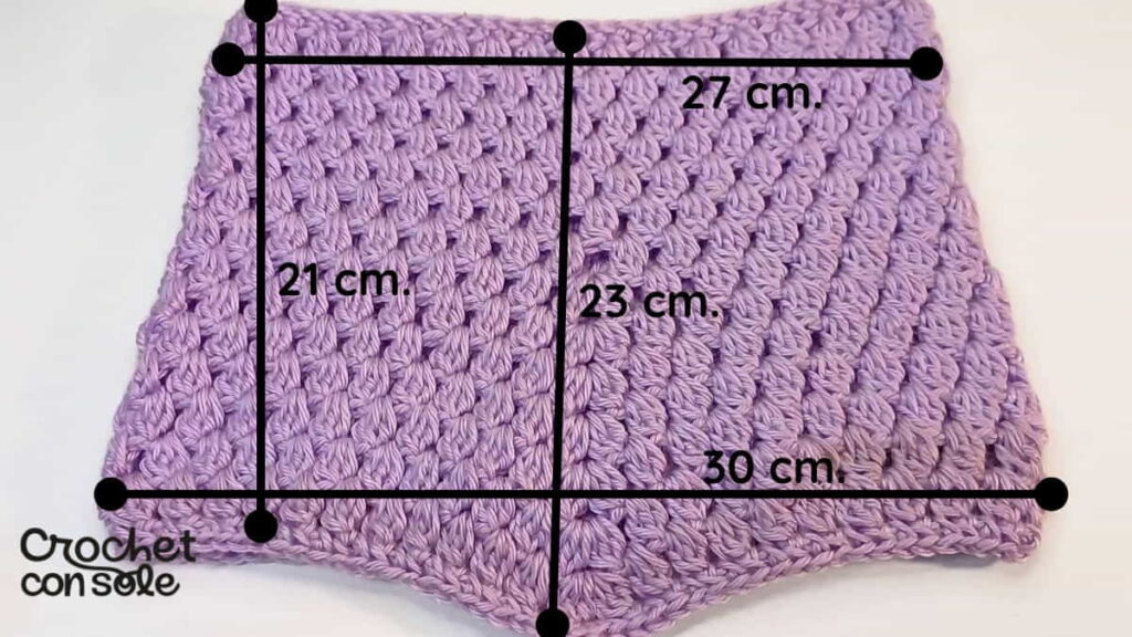 Cómo tejer un cuello en bandana o en pico a crochet