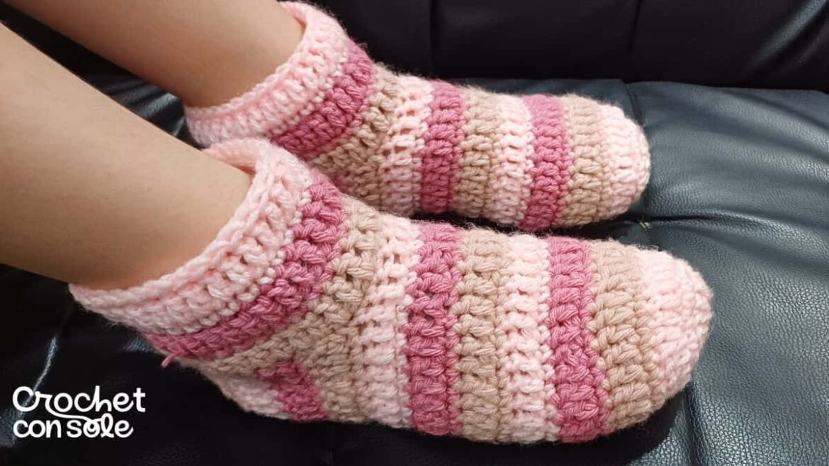 Medias a crochet para todas las tallas