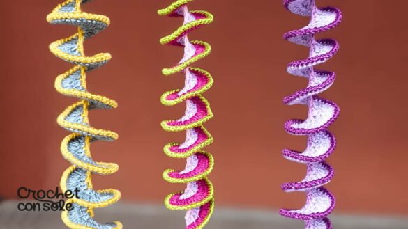 Espiral de viento a crochet fácil (wind spinner paso a paso)
